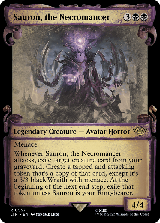Sauron, the Necromancer (LTR-557) - The Lord of the Rings: Tales of Middle-earth: (Showcase) Foil