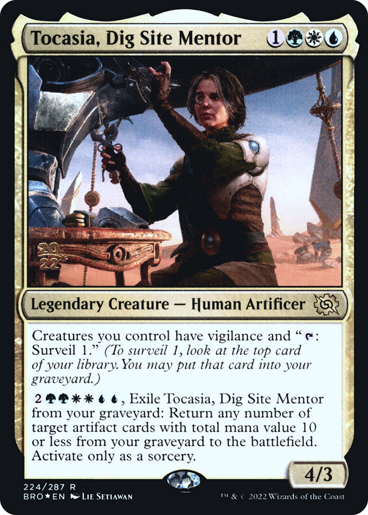 Tocasia, Dig Site Mentor [The Brothers' War: Prerelease Promos]