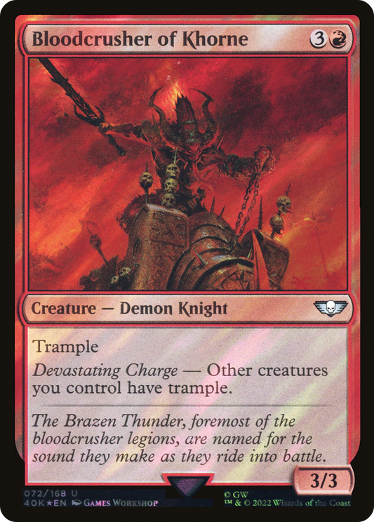 Bloodcrusher of Khorne (Surge Foil) [Universes Beyond: Warhammer 40,000]