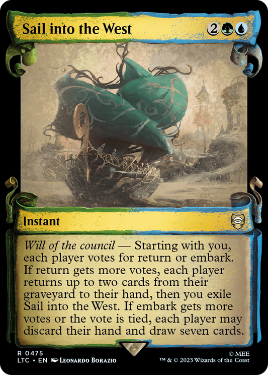 Sail into the West (LTC-475) - Tales of Middle-earth Commander: (Showcase) Foil