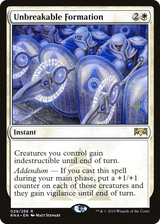 Unbreakable Formation (PPZNR-29P) - Ravnica Allegiance Promos