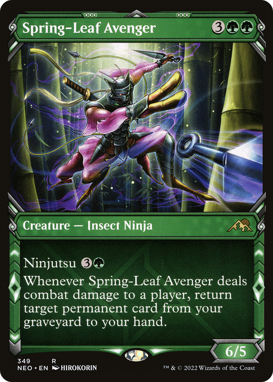 Spring-Leaf Avenger (Showcase Ninja) [Kamigawa: Neon Dynasty]