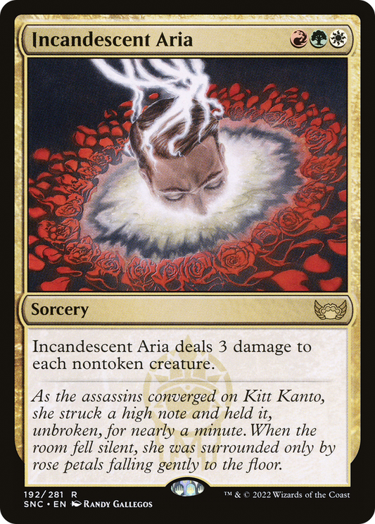 Incandescent Aria (SNC-192) - Streets of New Capenna Foil