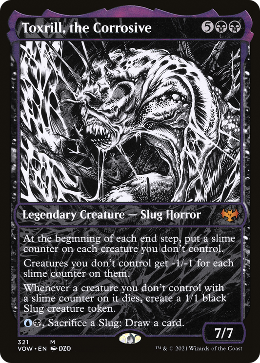 Toxrill, the Corrosive (VOW-321) - Innistrad: Crimson Vow: (Showcase) Foil