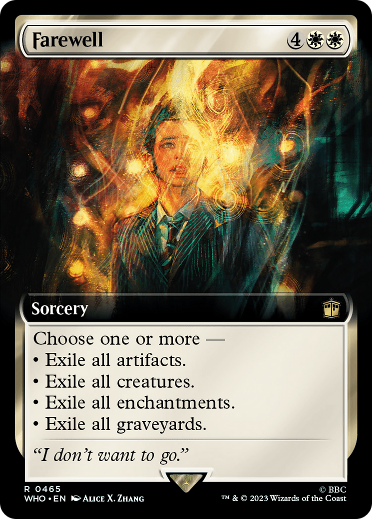 Farewell (WHO-465) - Doctor Who: (Extended Art) Foil