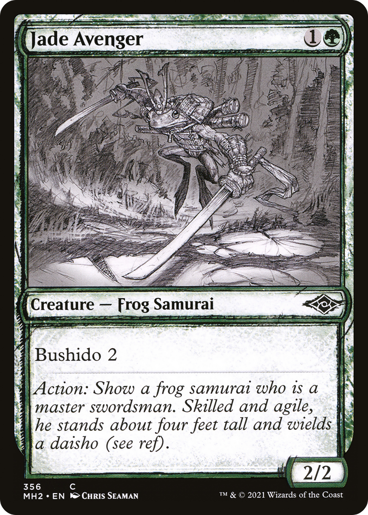 Jade Avenger (Sketch) [Modern Horizons 2]