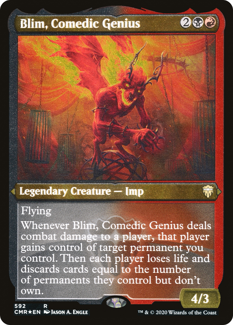 Blim, Comedic Genius [Commander Legends Etched]