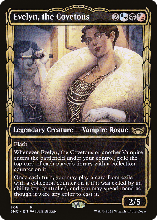 Evelyn, the Covetous (SNC-306) - Streets of New Capenna: (Showcase)