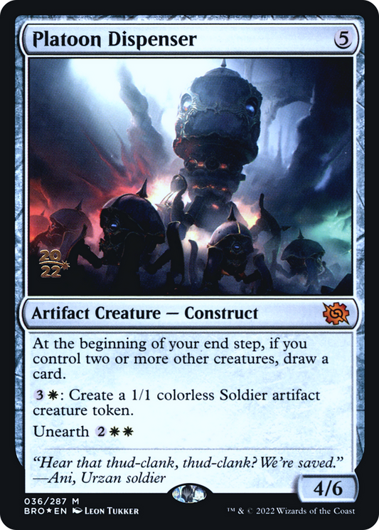 Platoon Dispenser [The Brothers' War: Prerelease Promos]
