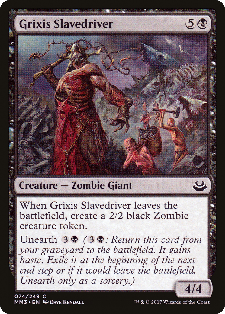 Grixis Slavedriver (MM3-074) - Modern Masters 2017 Foil