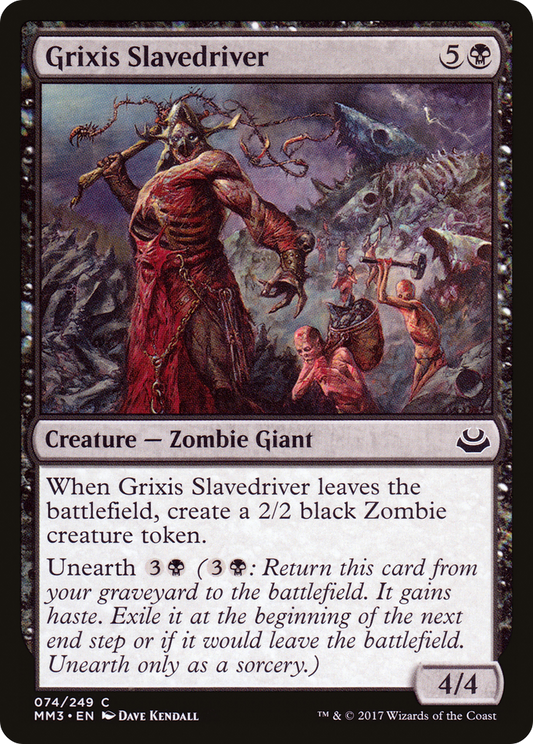Grixis Slavedriver (MM3-074) - Modern Masters 2017 Foil