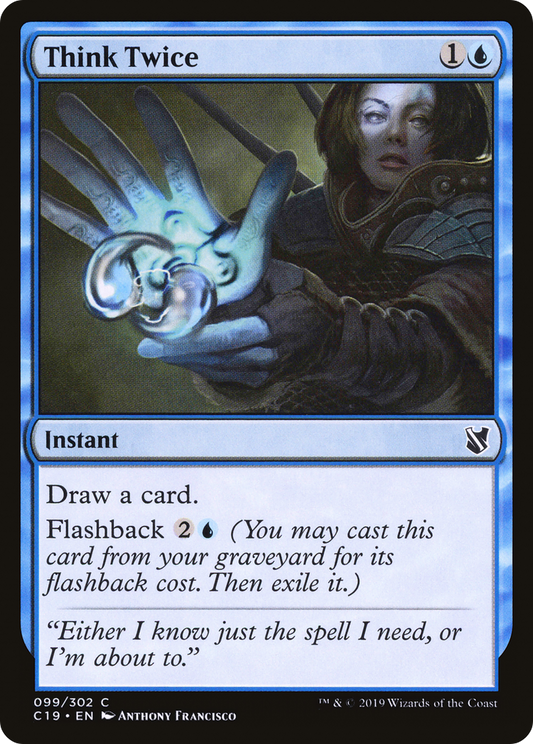 Think Twice [Commander 2019]