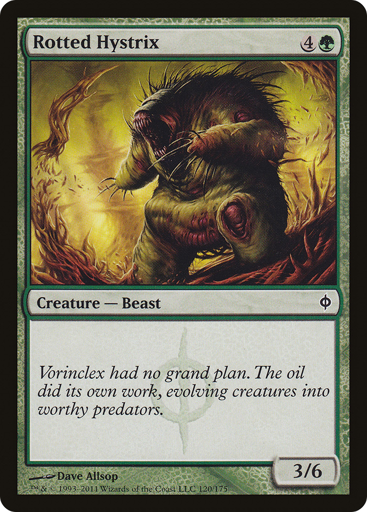 Rotted Hystrix (NPH-120) - New Phyrexia Foil