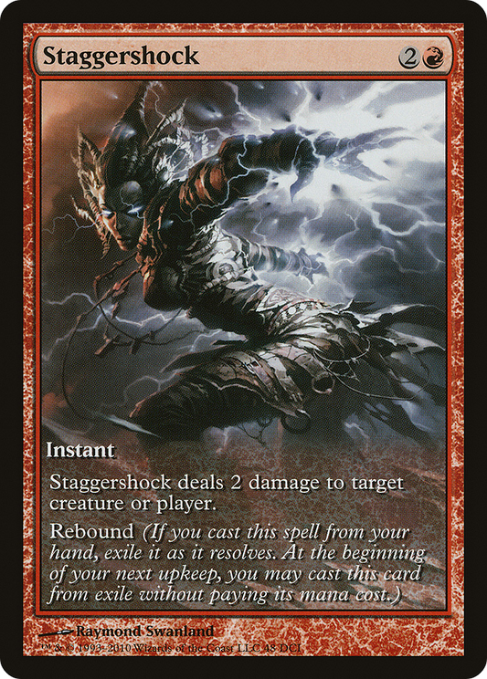 Staggershock (Game Day) (Extended) [Rise of the Eldrazi Promos]