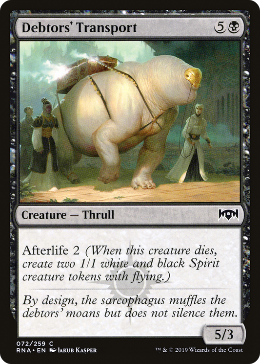 Debtors' Transport (RNA-072) - Ravnica Allegiance Foil