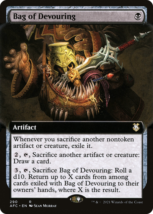 Bag of Devouring (Extended) [Dungeons & Dragons: Adventures in the Forgotten Realms Commander]