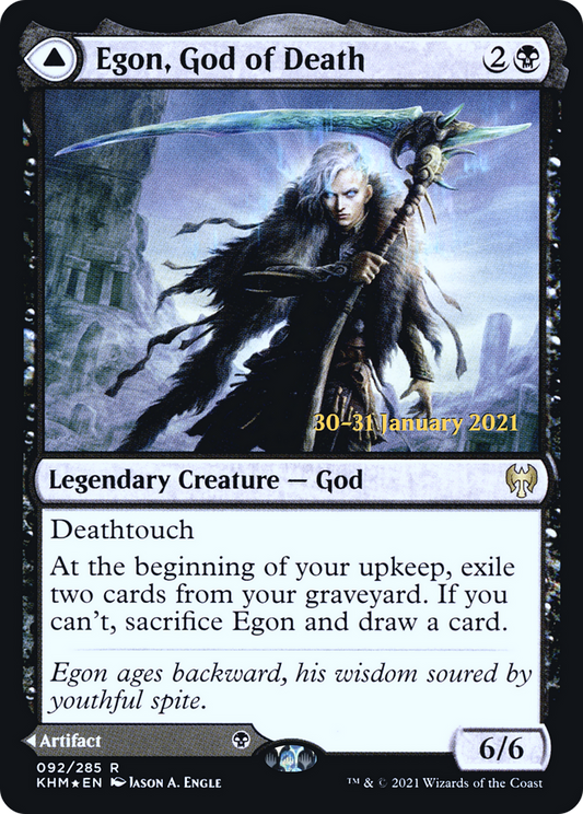 Egon, God of Death // Throne of Death  [Kaldheim Prerelease Promos]