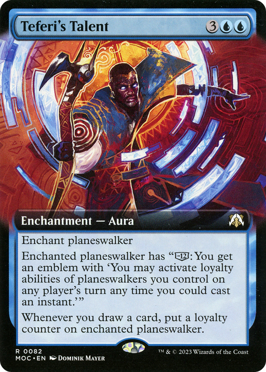 Teferi's Talent (MOC-082) - March of the Machine Commander: (Extended Art) Foil
