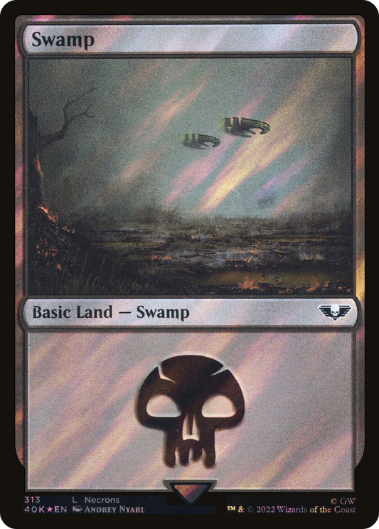 Swamp (313) (Surge Foil) [Universes Beyond: Warhammer 40,000]