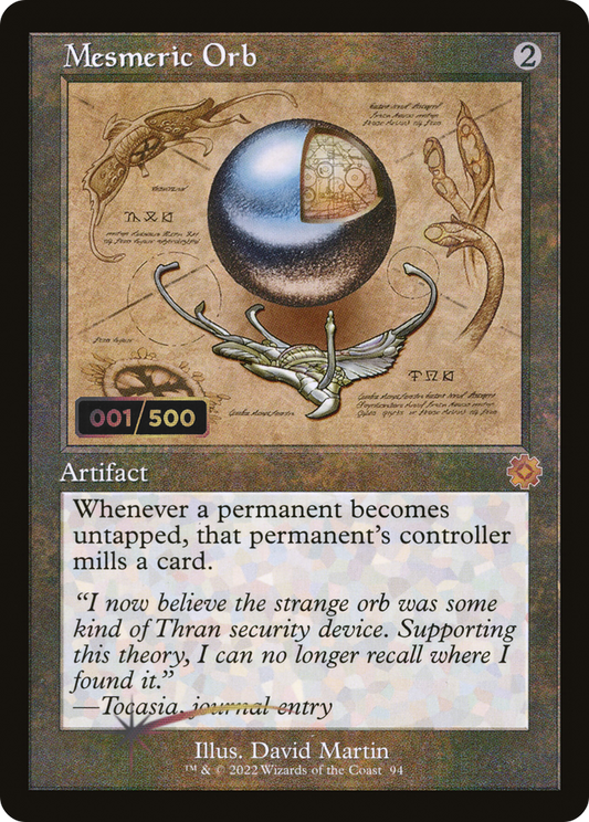 Mesmeric Orb (Retro Schematic) (Serial Numbered) [The Brothers' War Retro Artifacts]