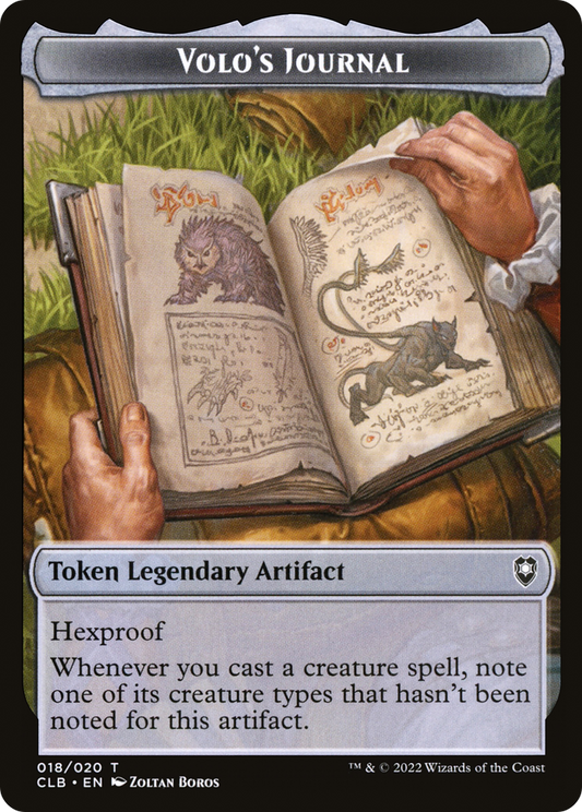 Volo's Journal (CLB-018) - Battle for Baldur's Gate Tokens