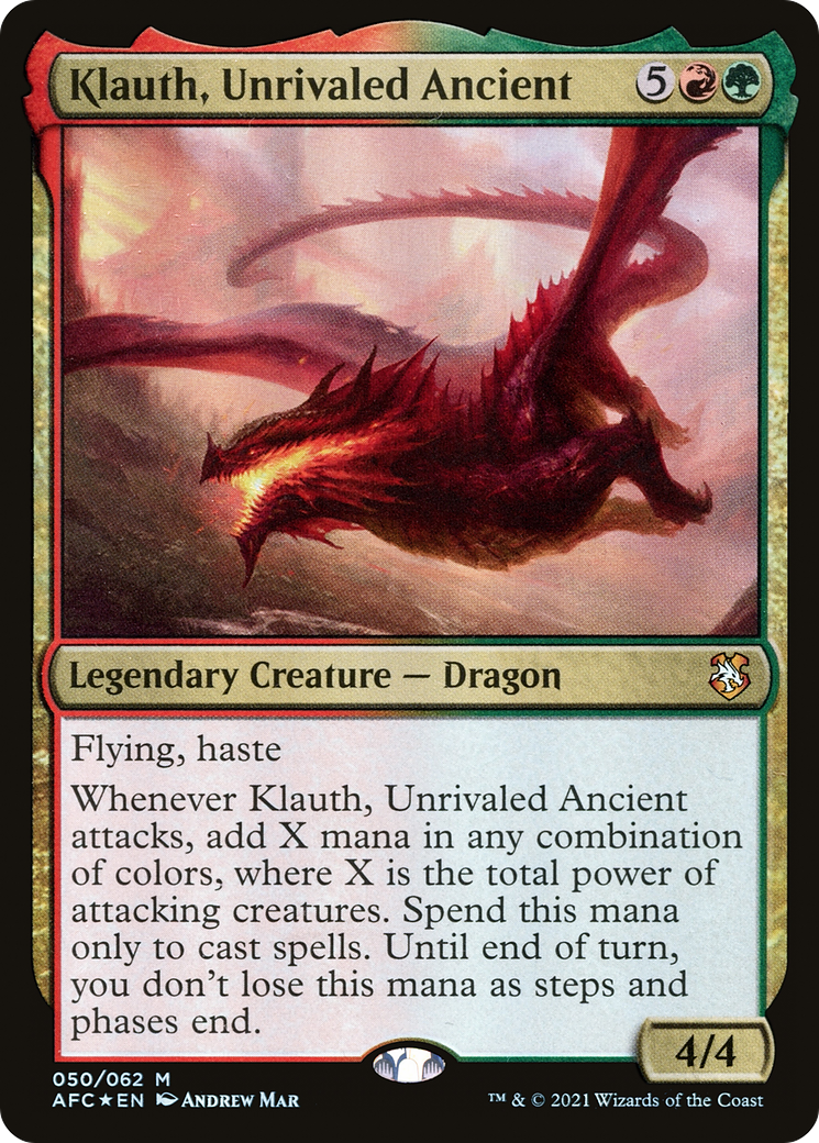 Klauth, Unrivaled Ancient [Dungeons & Dragons: Adventures in the Forgotten Realms Commander]
