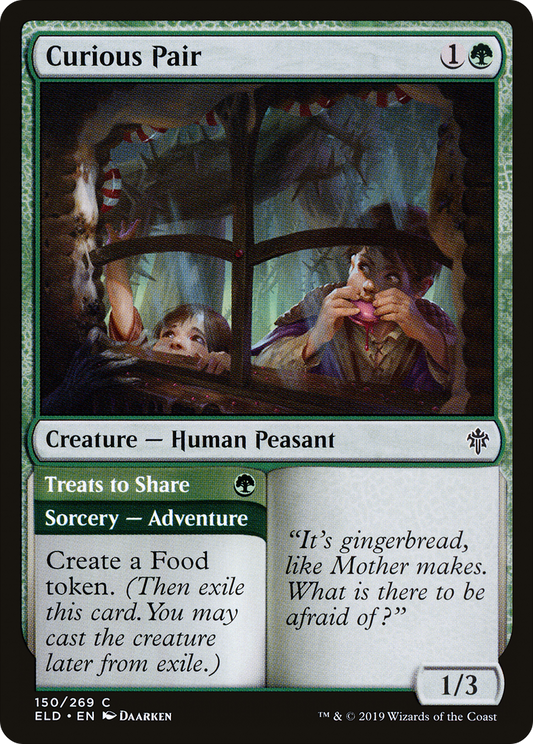 Curious Pair // Treats to Share (ELD-150) - Throne of Eldraine Foil