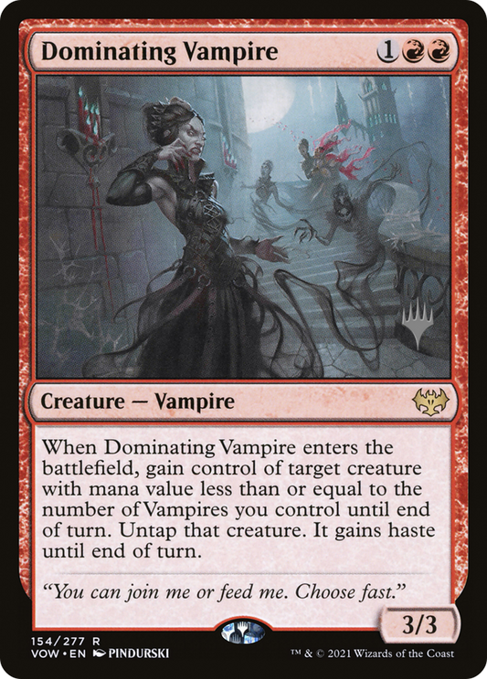 Dominating Vampire (PPNEO-154P) - Innistrad: Crimson Vow Promos