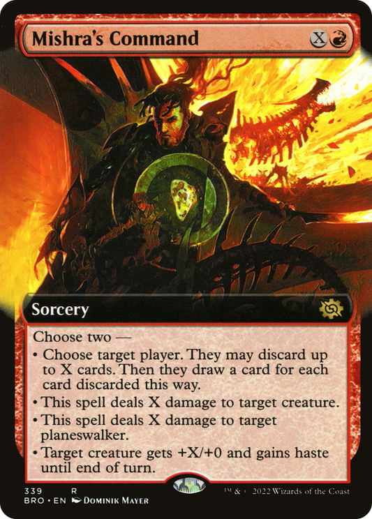 Mishra's Command (BRO-339) - The Brothers' War: (Extended Art) Foil