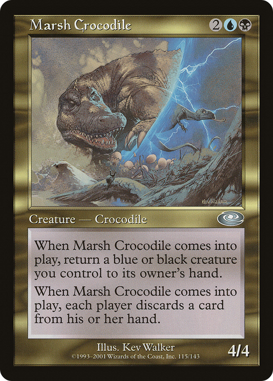 Marsh Crocodile (PLS-115) - Planeshift Foil