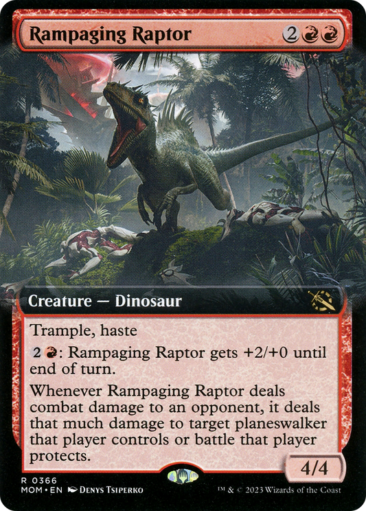 Rampaging Raptor (MOM-366) - March of the Machine: (Extended Art)