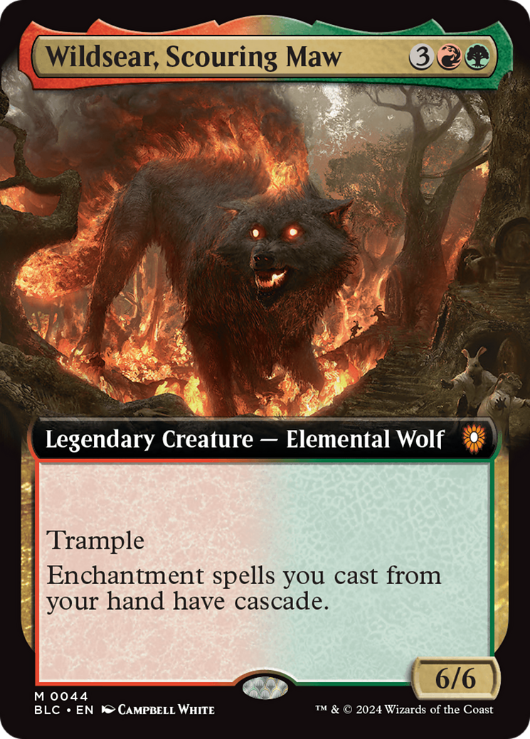 Wildsear, Scouring Maw (BLC-044) - Bloomburrow Commander: (Extended Art)
