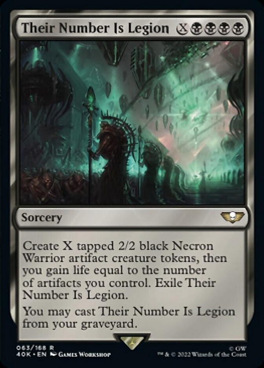 Their Number Is Legion (Surge Foil) [Universes Beyond: Warhammer 40,000]