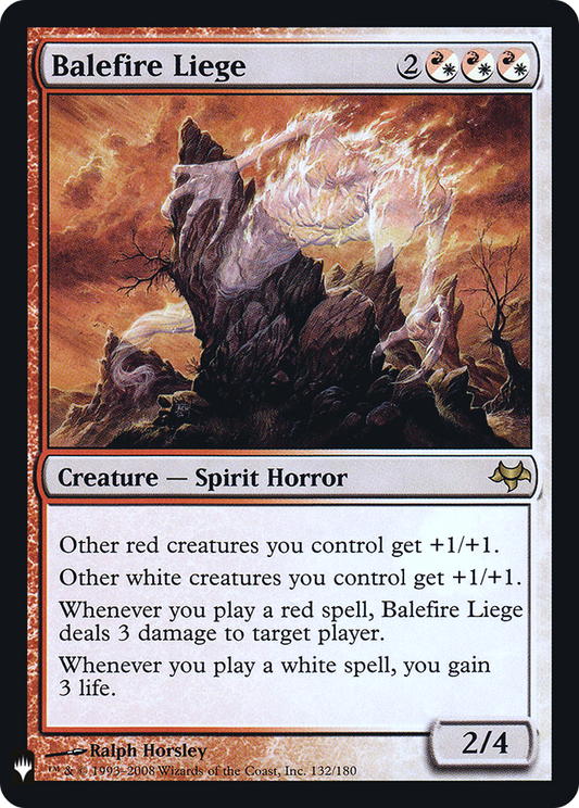 Balefire Liege (LIST-132) - The List Foil