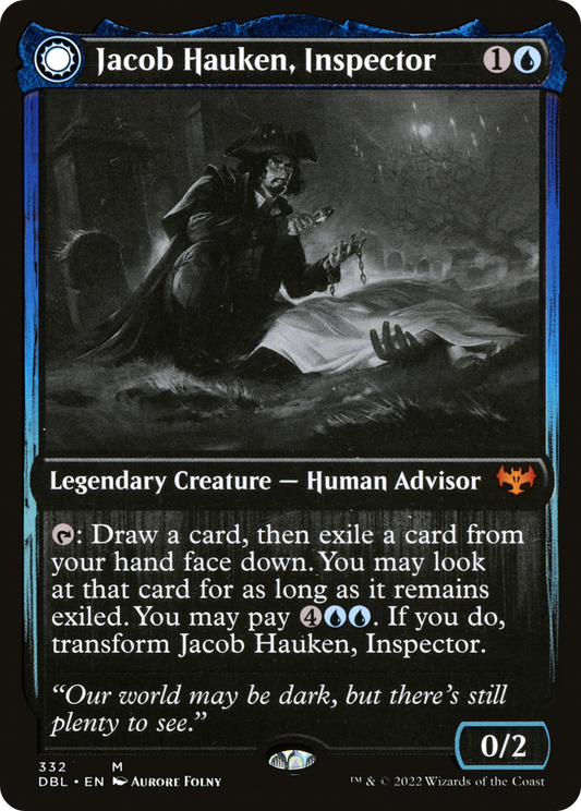 Jacob Hauken, Inspector // Hauken's Insight (DBL-332) - Innistrad: Double Feature: (Double Faced Transform)