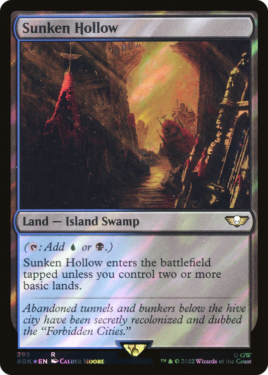 Sunken Hollow (Surge Foil) [Universes Beyond: Warhammer 40,000]