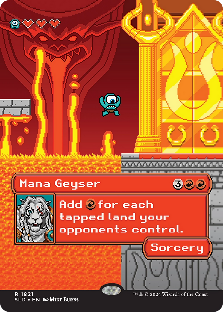 Mana Geyser (SLD-1821) - Secret Lair Drop (Borderless) Foil