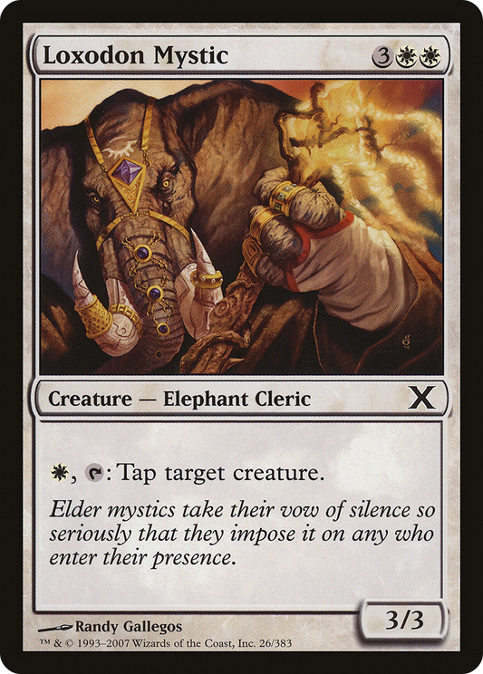 Loxodon Mystic (10E-026) - Tenth Edition Foil