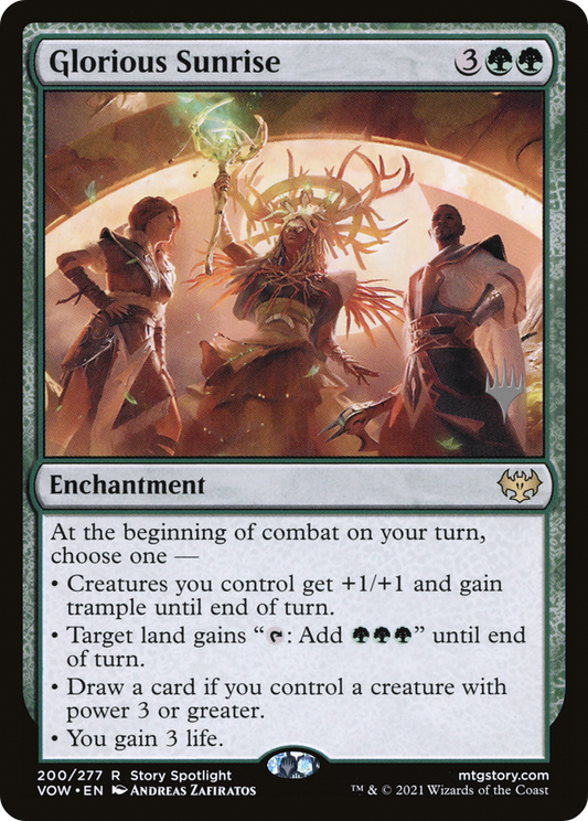 Glorious Sunrise (PPDMU-200) - Innistrad: Crimson Vow Promos Foil