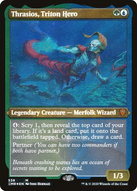 Thrasios, Triton Hero [Commander Legends Etched]