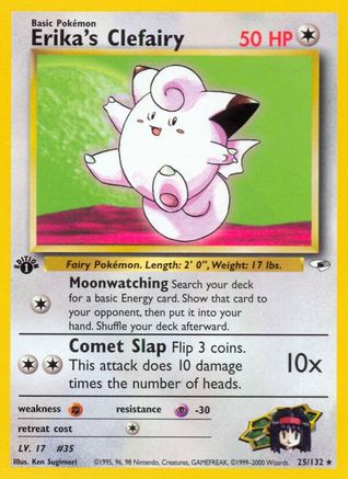 Erika's Clefairy (25/132) [Gym Heroes Unlimited]