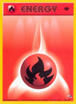 Fire Energy (128/132) [Gym Heroes Unlimited]