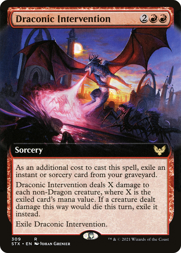 Draconic Intervention (Extended) [Strixhaven: School of Mages]