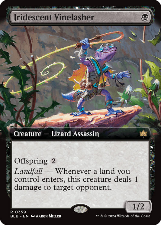 Iridescent Vinelasher (BLB-359) - Bloomburrow: (Extended Art)
