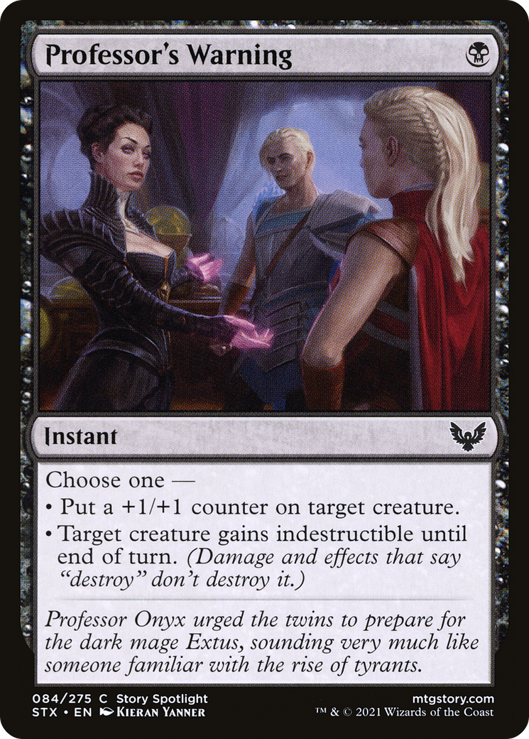 Professor's Warning [Strixhaven: School of Mages]