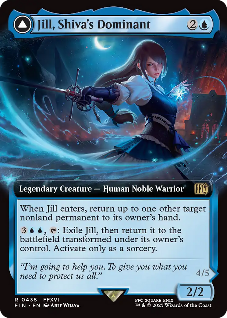 Jill, Shiva's Dominant // Shiva, Warden of Ice (Extended Art) [FINAL FANTASY]