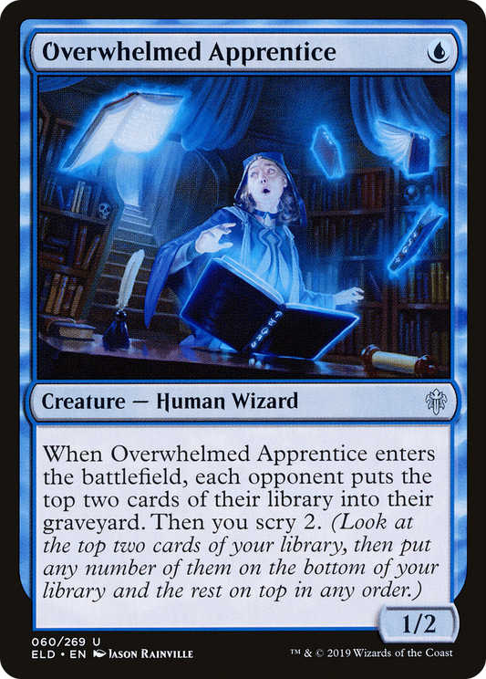 Overwhelmed Apprentice (ELD-060) - Throne of Eldraine Foil
