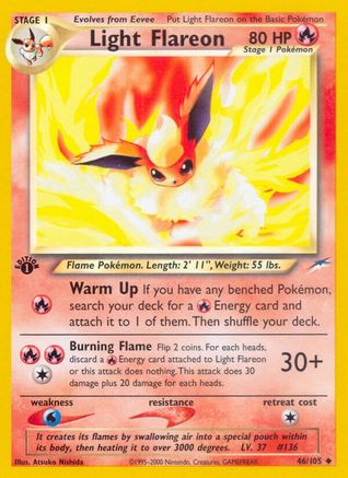 Light Flareon (46/105) [Neo Destiny 1st Edition]