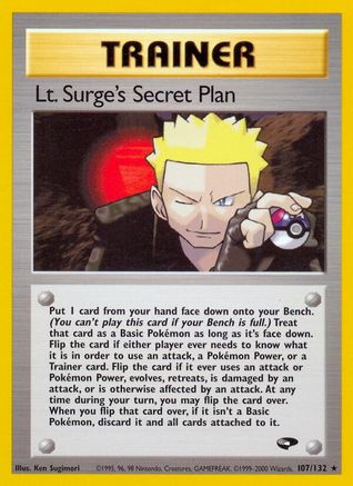 Lt. Surge's Secret Plan (107/132) [Gym Challenge 1st Edition]