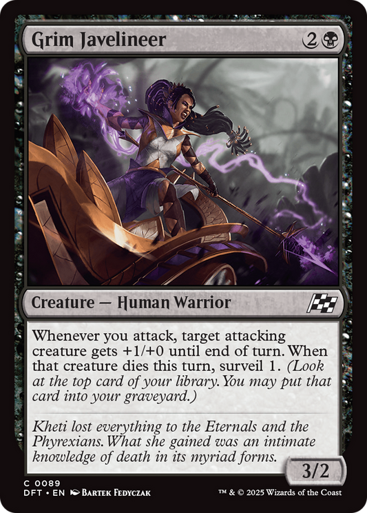 Grim Javelineer (DFT-089) - Aetherdrift Foil